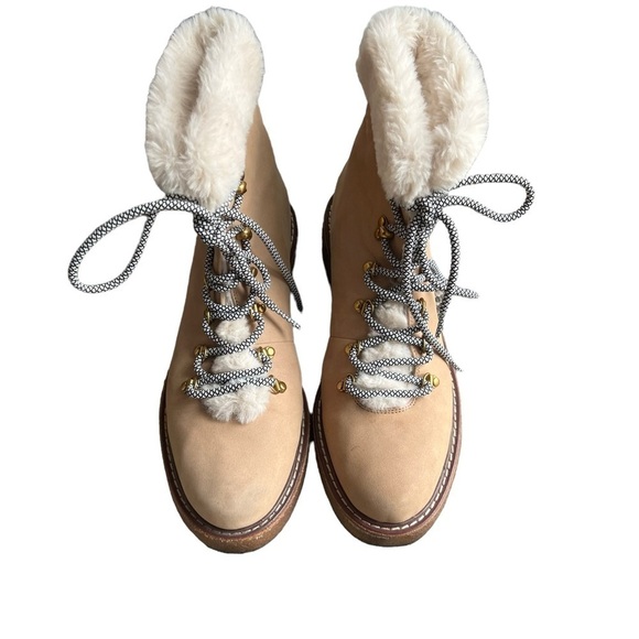 J. Crew - Winter Boots With Wedge Crepe Sole Fur Lined Sz 9 - Picture 2 of 11